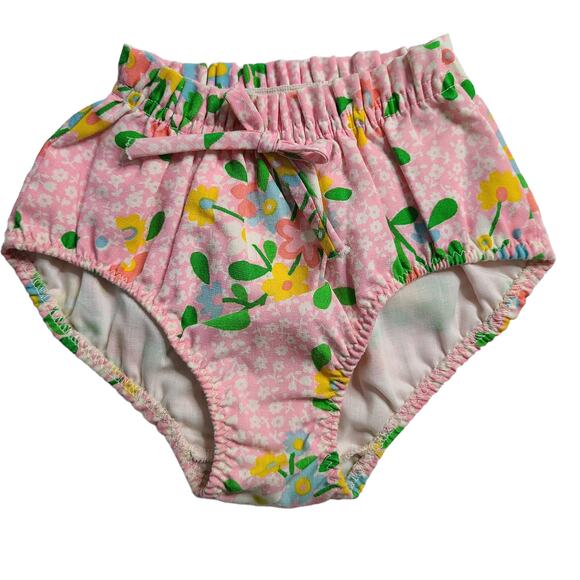 Vintage 80s Her Majesty Guppies Baby Girls Floral Bloomer Size 2T Summer 2174 - Picture 1 of 7